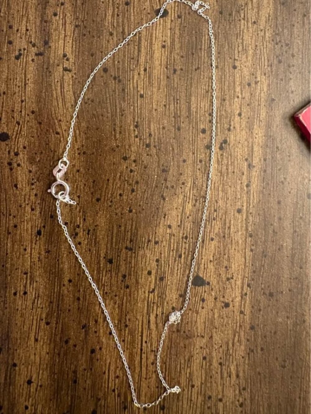 NEW 925 Sterling Silver Italy Fine Chain Necklace 14” Delicate .4mm - Picture 2 of 6